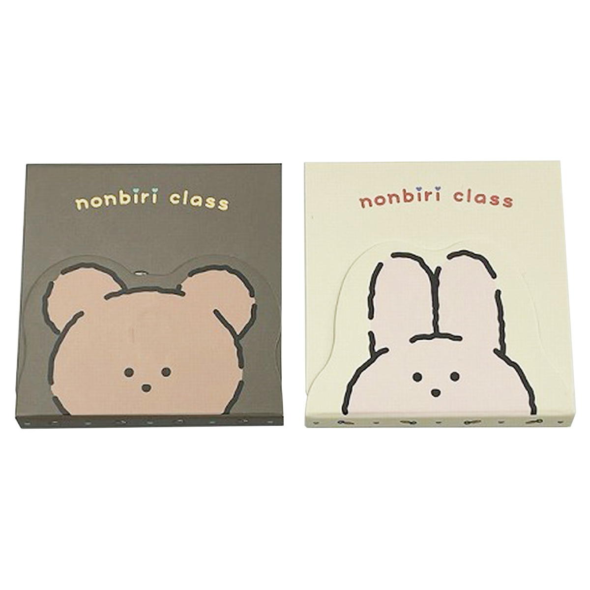 【まとめ買い】nonbiri class マグネットメモ帳うさぎ・くま 0459/370385