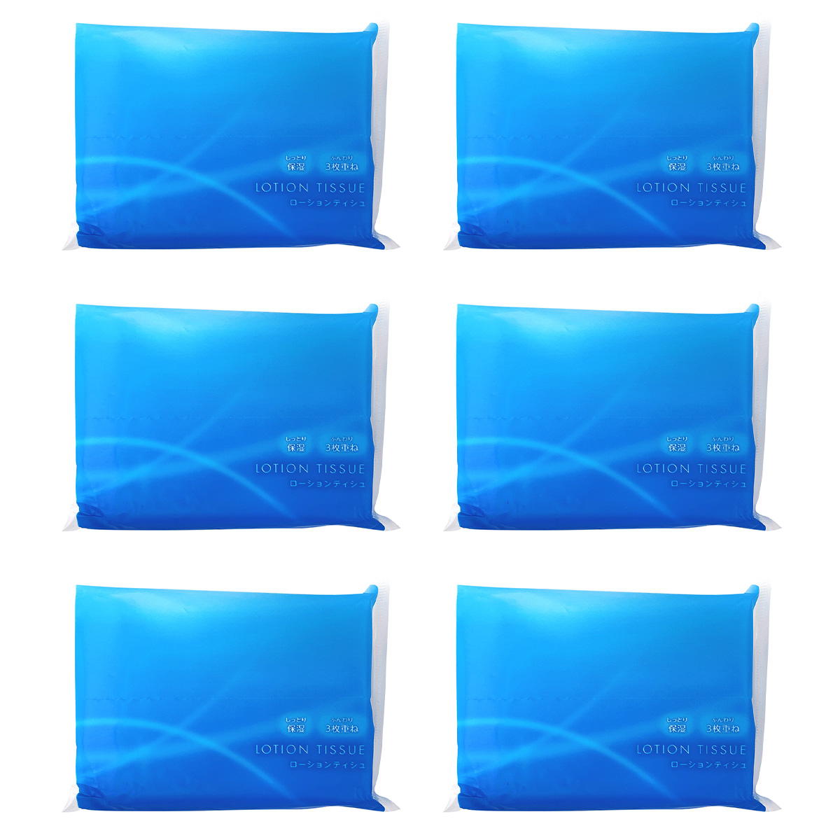 【まとめ買い】ローションティッシュ30枚（10組）6個入 0808/370518