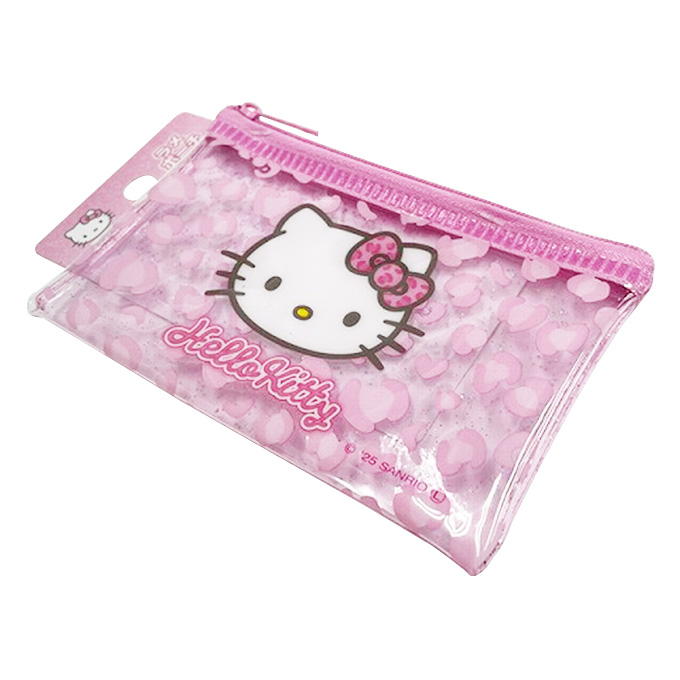 【まとめ買い】sanrio キティ ラメポーチS ピンクヒョウ柄 0459/370727