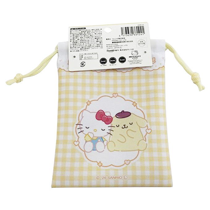 【まとめ買い】sanrio キティプリンミニ巾着ギンガムチェック 0459/370889
