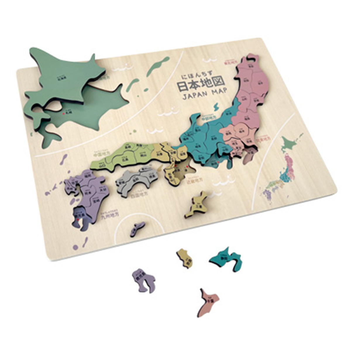 【まとめ買い】木製日本地図パズル0894/371028
