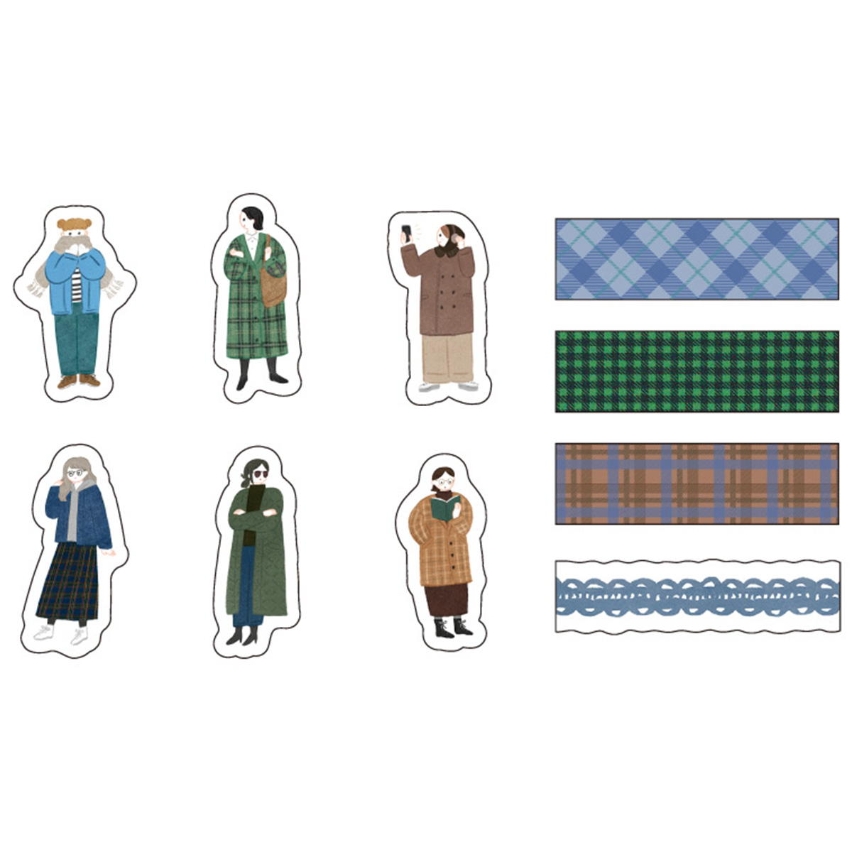 【まとめ買い】フレークシール 30P マイカラフルガール BLUE0356/371057