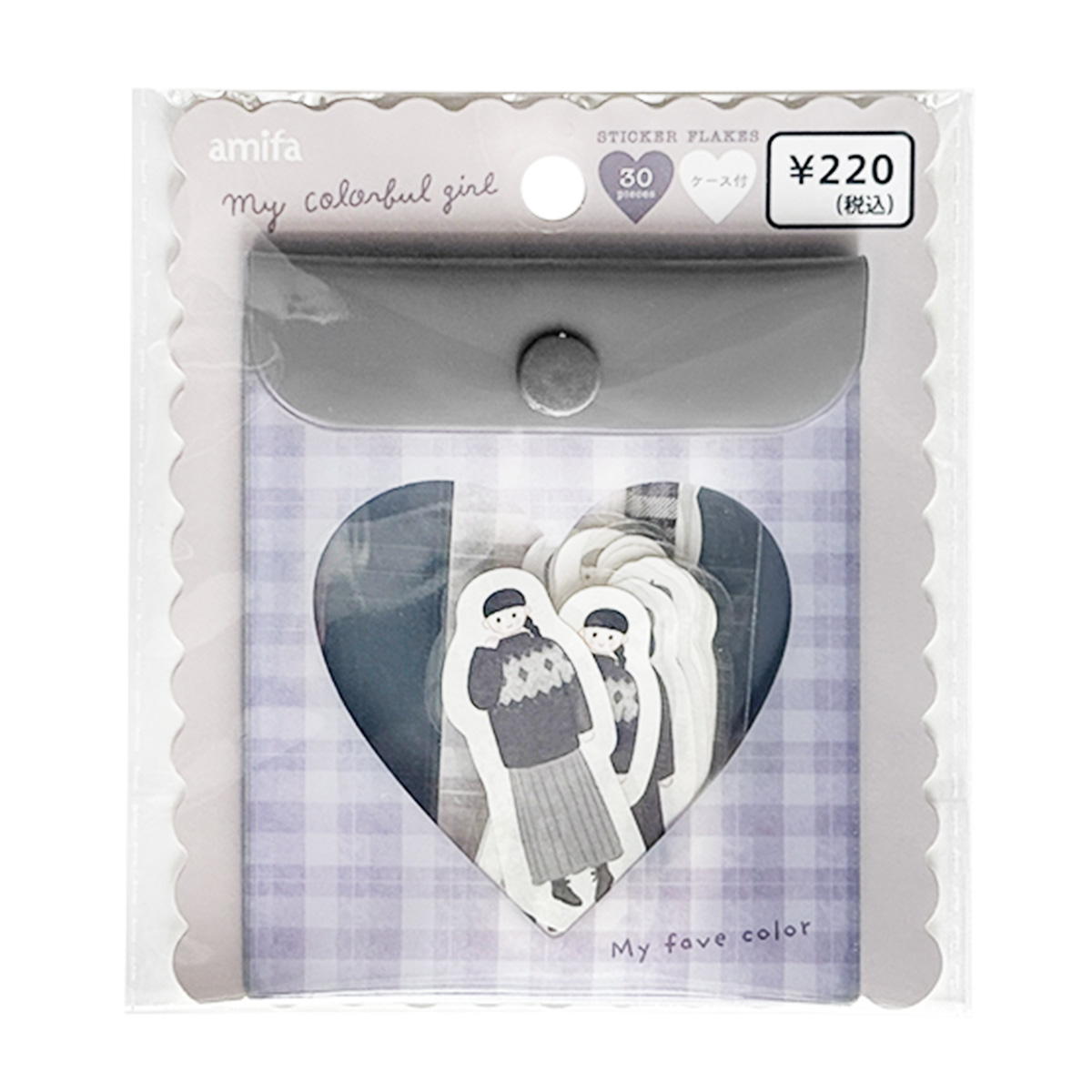 【まとめ買い】フレークシール30P マイカラフルガールMONOTONE0356/371059