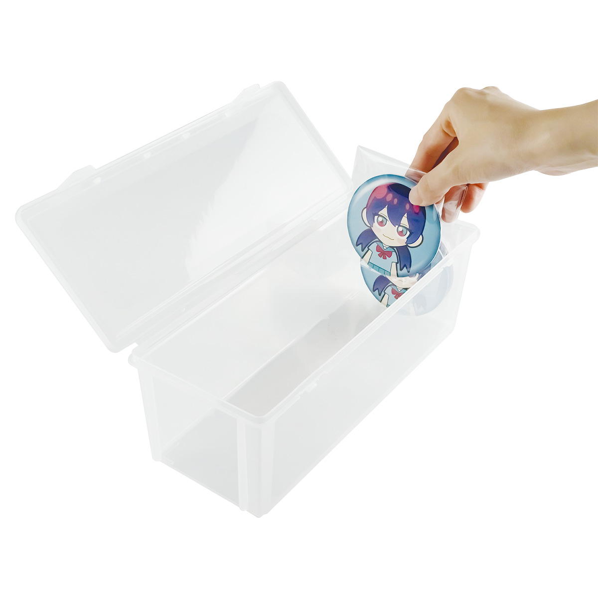 【まとめ買い】缶バッジ収納ケース C0775/371224
