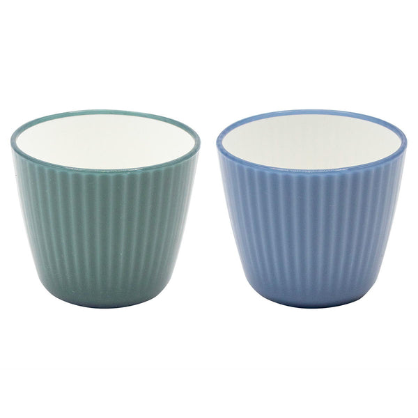 小鉢セット ぎやまん陶 デザートセットペア（浅小鉢2個+4.5寸皿2枚） – カネコ小兵