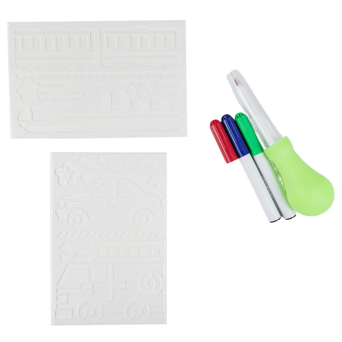 【まとめ買い】スプレーペンセット のりもの柄 9001/371425