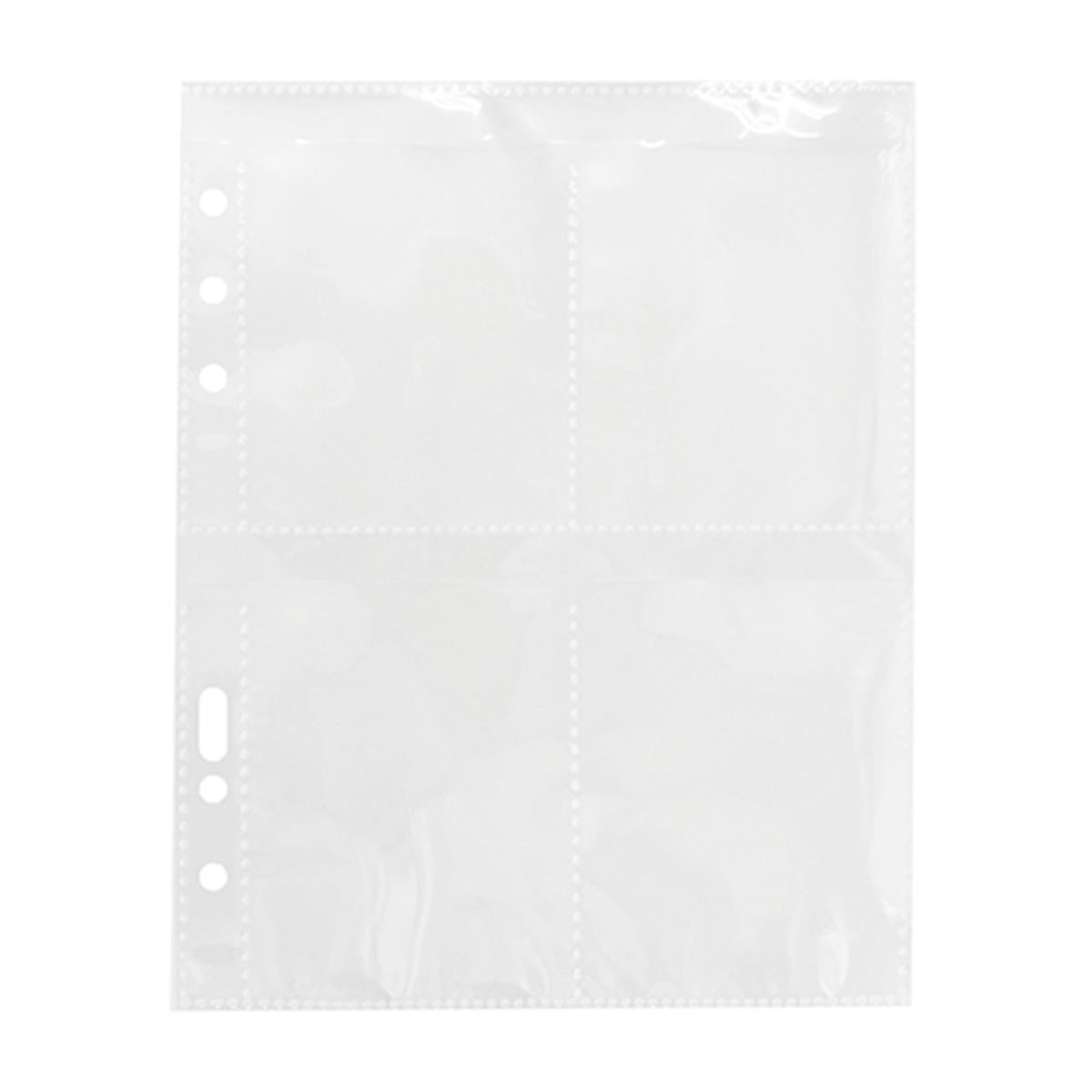 【まとめ買い】A5クリアポケット トレーディングカード用 高透明 8枚 1550/371444