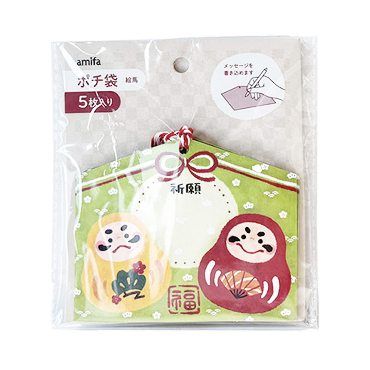 【まとめ買い】ポチ袋 5枚 絵馬 0356/371458