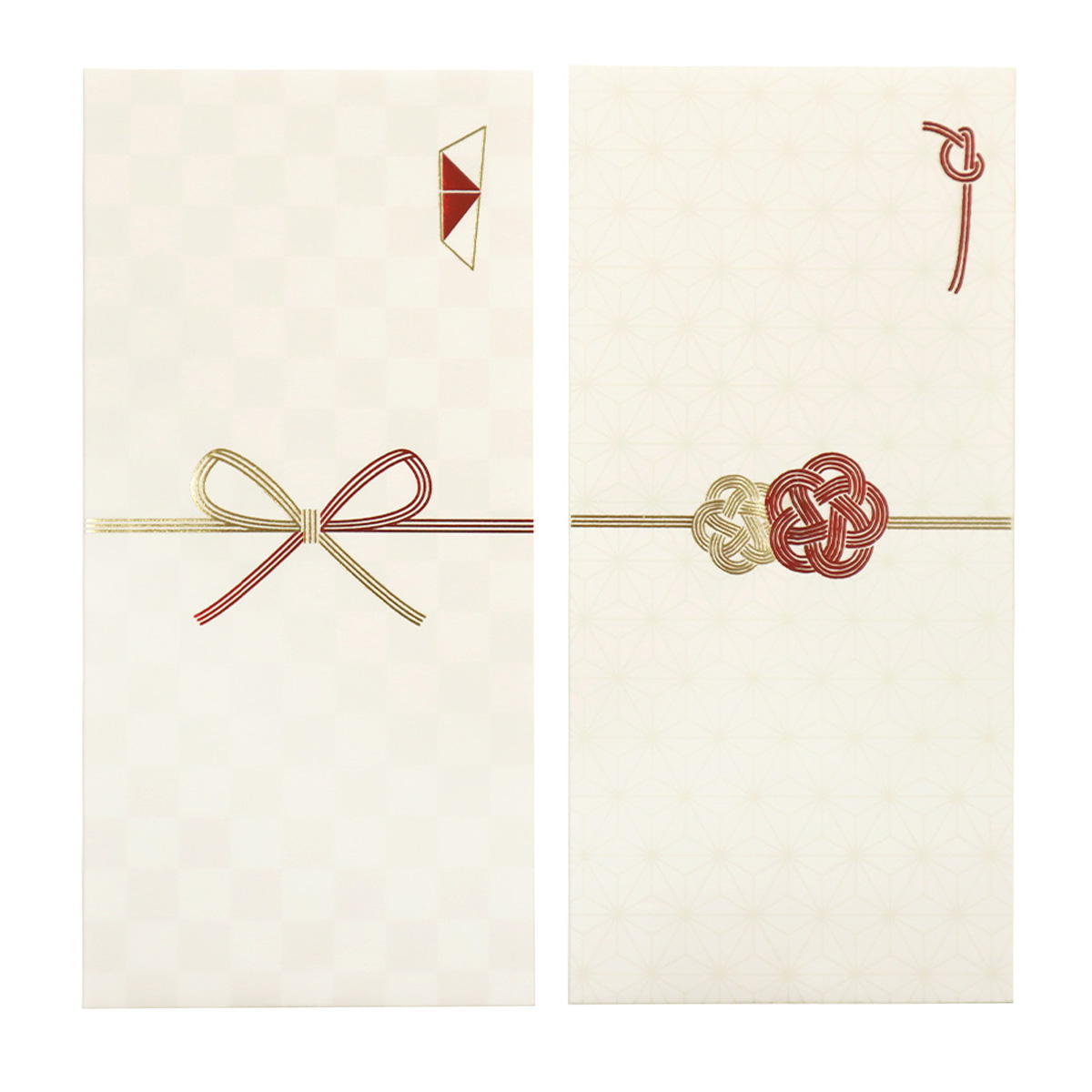 【まとめ買い】ポチ袋 万型 3P 二色箔 結び 0911/371463