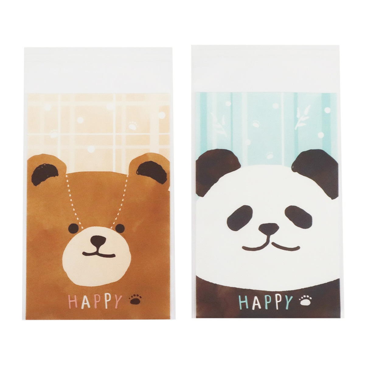 【まとめ買い】ビニールバッグ 糊付 8P アニマル 15×10cm 0911/371641