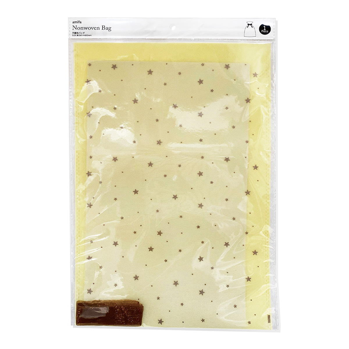 【まとめ買い】不織布バッグ L シャインスター リボン付 0356/371663