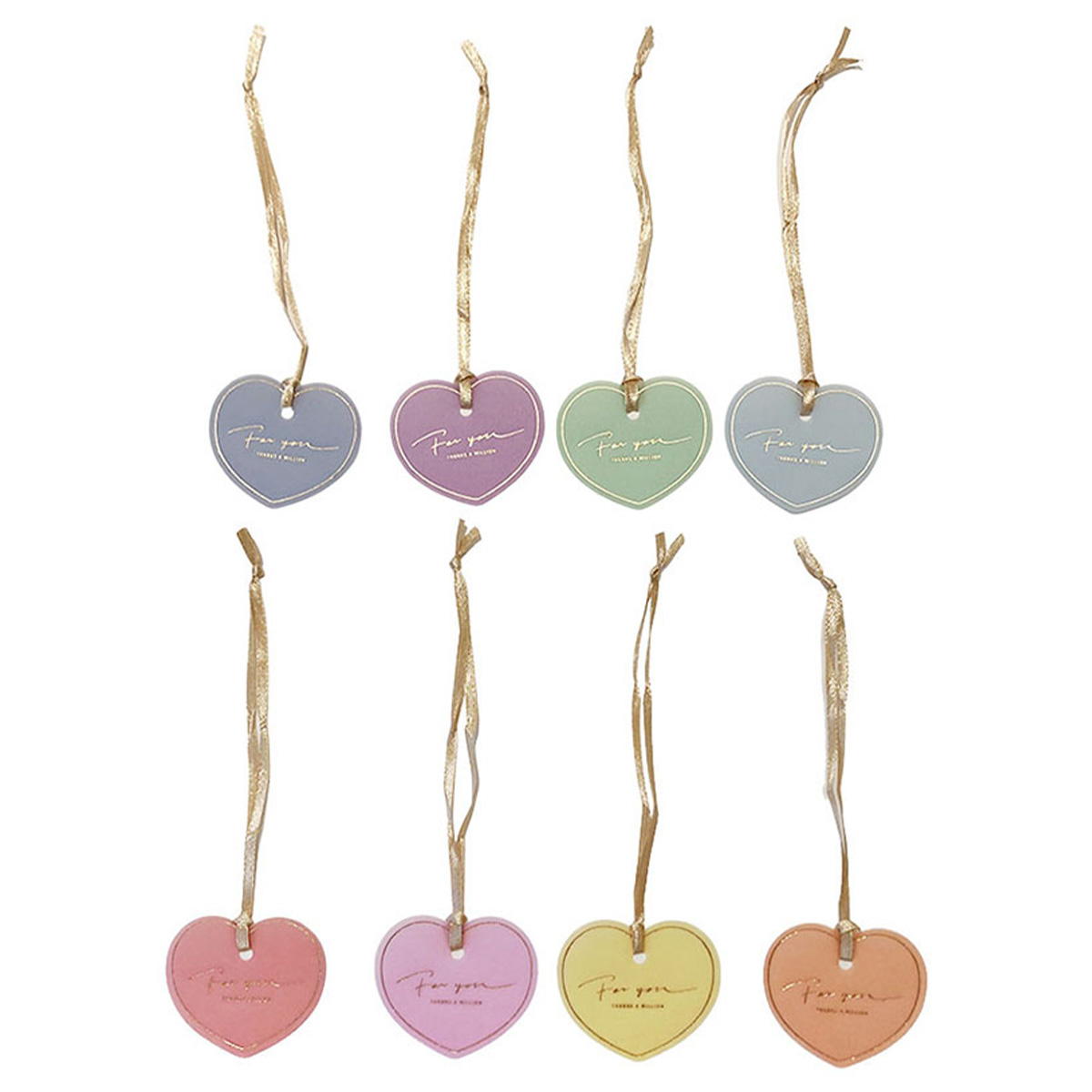 【まとめ買い】ラッピング用ペーパータグ 8P マイファボカラー 0356/371668