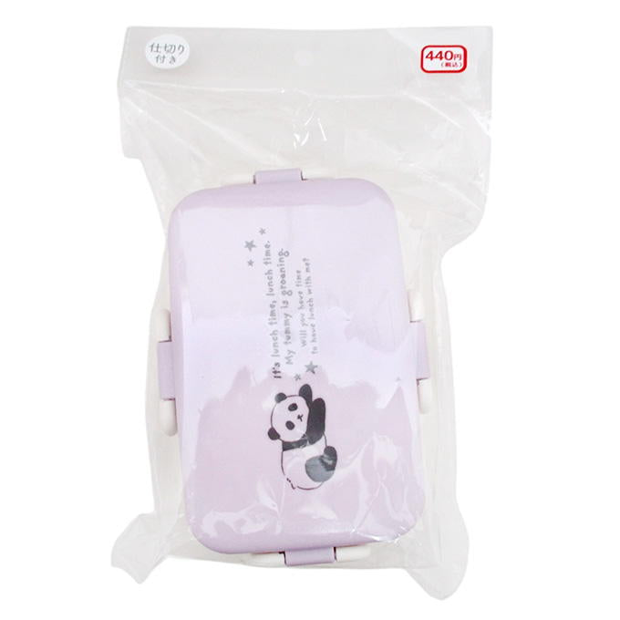 【まとめ買い】ランチボックス1段 パンダ柄 0834/371974