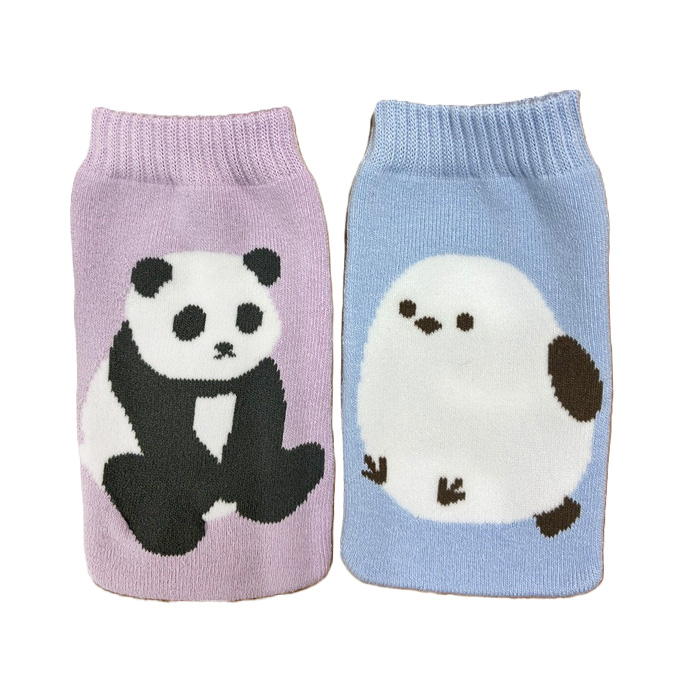 【まとめ買い】ニットペットボトルカバー シマエナガ パンダ 0834/371979