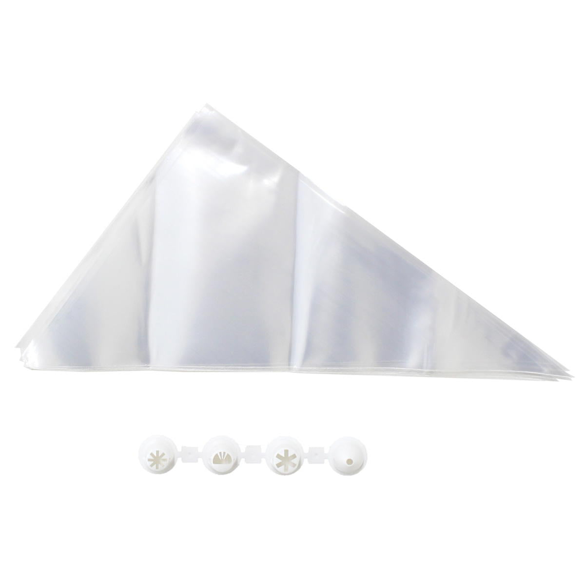 【まとめ買い】クリームしぼり袋 小 口金付 0330/372021