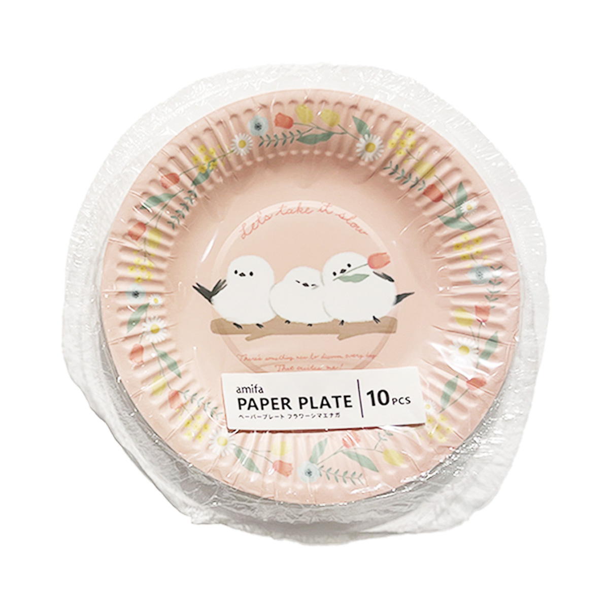【まとめ買い】ペーパープレート 10P フラワーシマエナガ 0356/372083