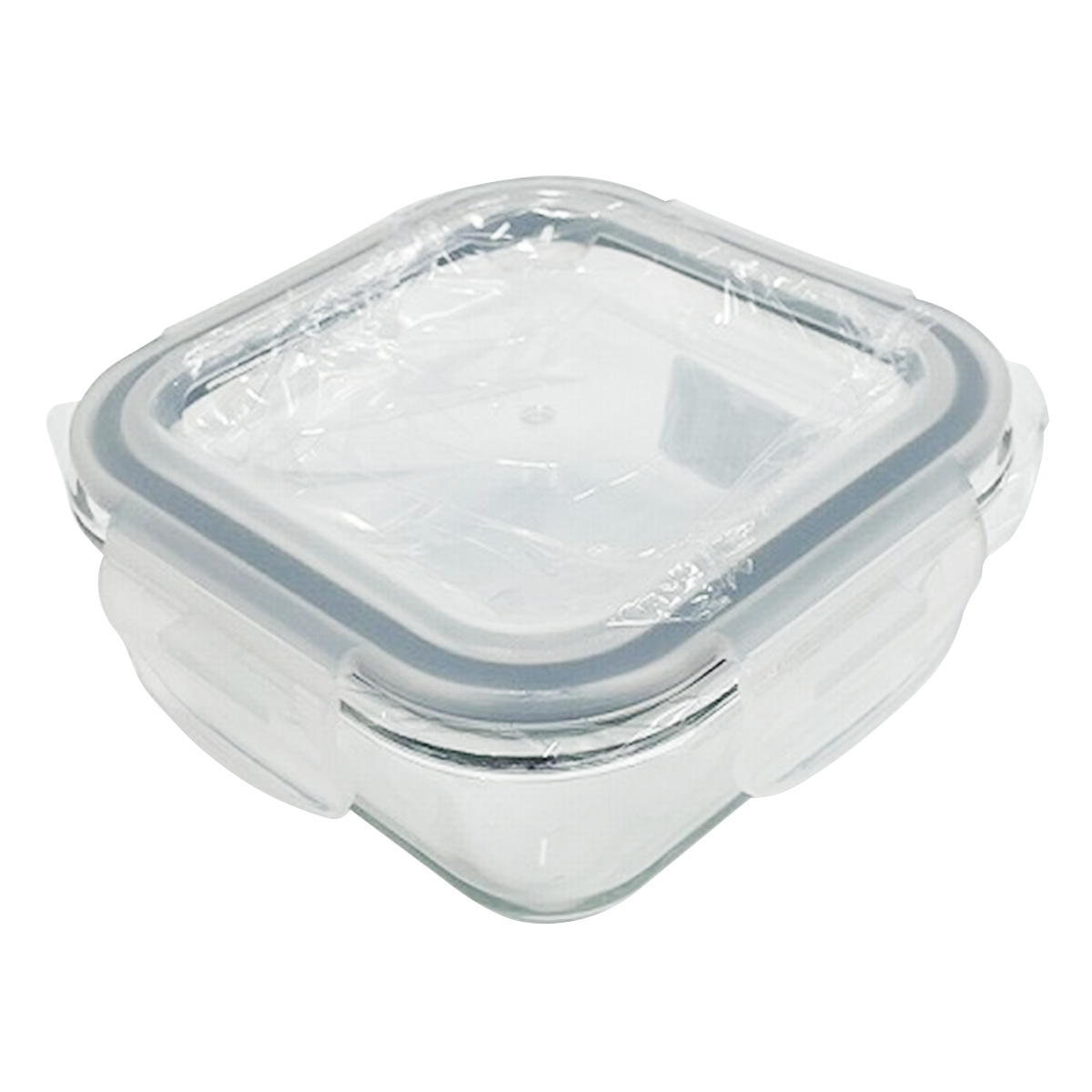 【まとめ買い】耐熱ガラス容器 スクエア 300mL 0459/372093