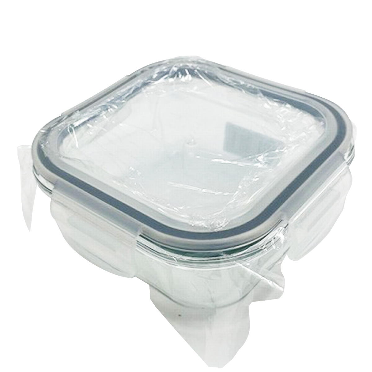 【まとめ買い】耐熱ガラス容器 スクエア 500mL 0459/372094