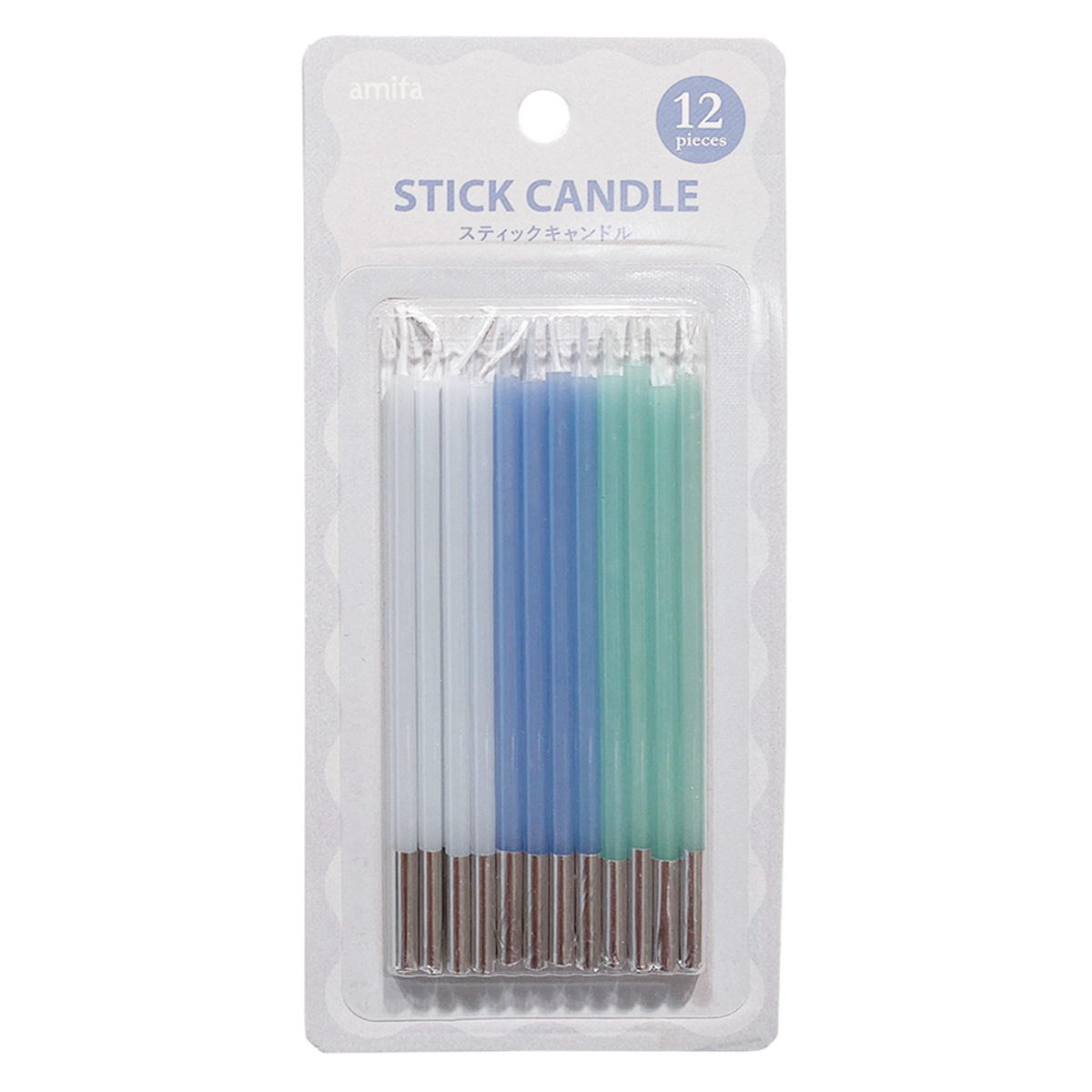 【まとめ買い】スティックキャンドル 12P スリム ニュアンスカラー 0356/372112