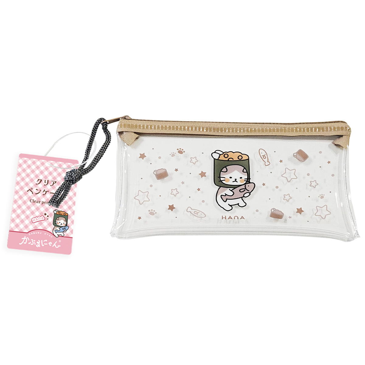 【まとめ買い】かぶるにゃん クリアペンケースハナ 1523/372197