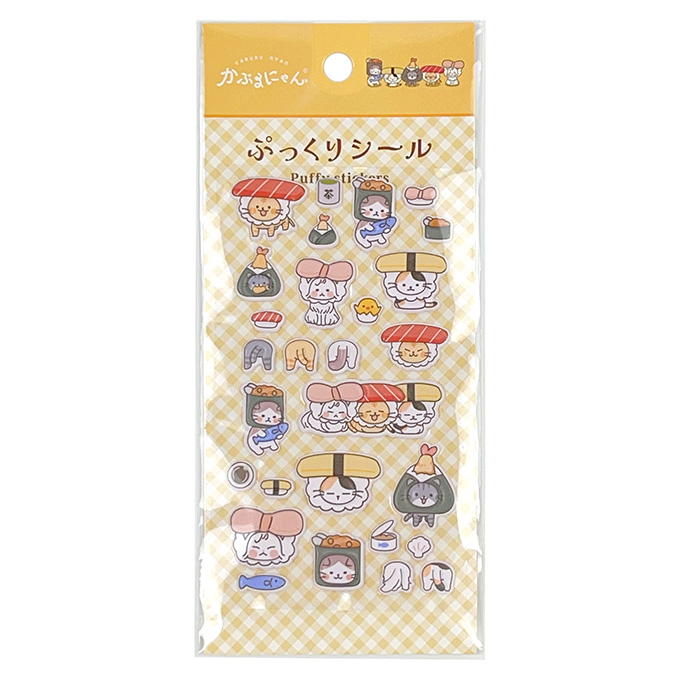 【まとめ買い】かぶるにゃんぷっくりシール 1523/372250