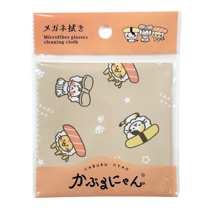 【まとめ買い】かぶるにゃんメガネ拭き 1523/372251