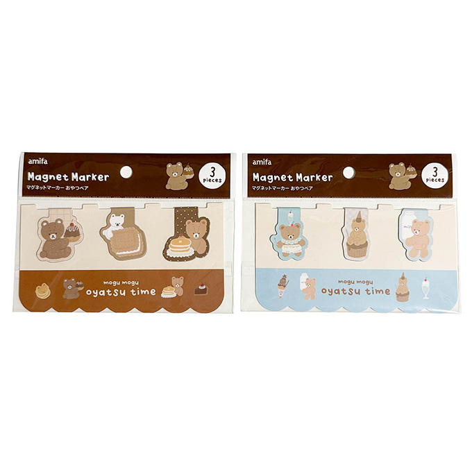 【まとめ買い】マグネットマーカー 3P おやつベア 0356/372262