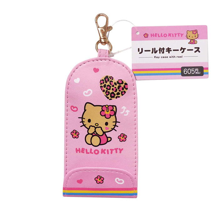 【まとめ買い】キティ リール付キーケース ピンク 0960/372273