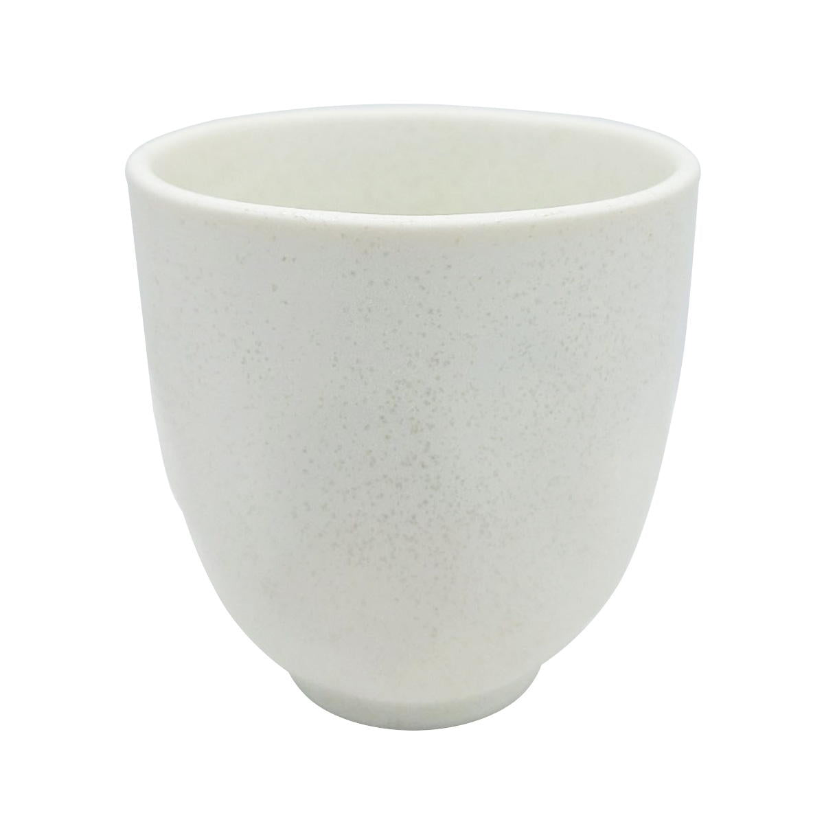 【まとめ買い】白マット水晶なで型湯呑 1516/372304