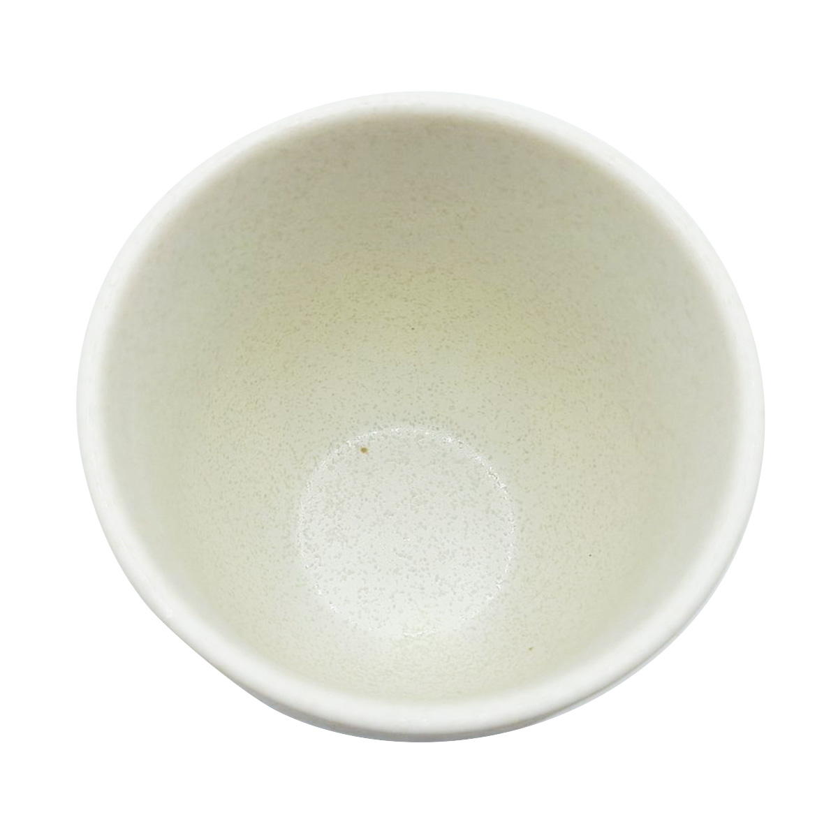 【まとめ買い】白マット水晶なで型湯呑 1516/372304