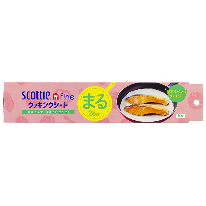 【まとめ買い】クレシア クッキングシートまる 6枚 1526/372359