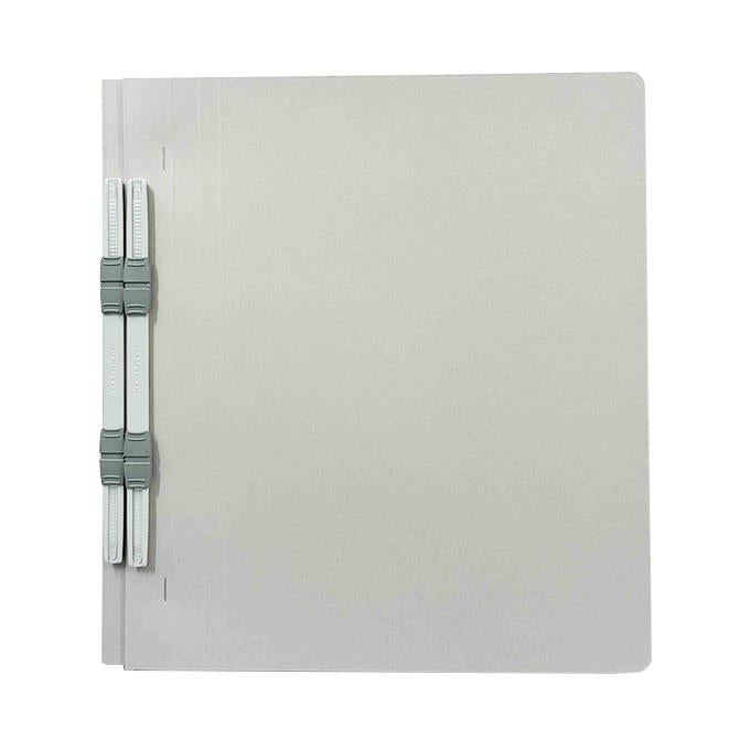 【まとめ買い】A4縦フラットファイル グレー 2冊 0960/372595