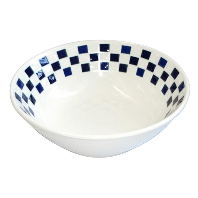 【まとめ買い】撥水市松 14cm 切立ボール 0923/372619