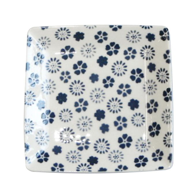 【まとめ買い】小花 角小皿 0923/372625