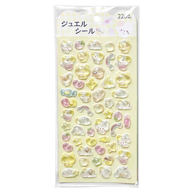 【まとめ買い】ジュエルシール いぬネコ 9001/372649