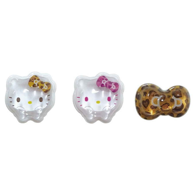 【まとめ買い】キティ マルチデコパーツ3P ヒョウ 0960/372683