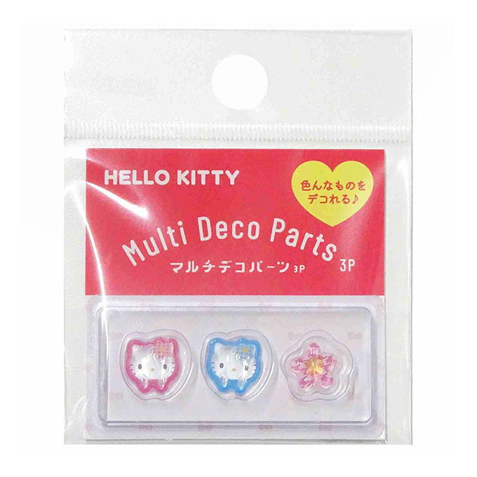 【まとめ買い】キティ マルチデコパーツ3P カオハナ 0960/372688