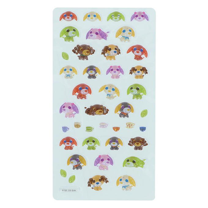 【まとめ買い】ボンボンドロップシール お茶犬 みんな 0960/372702