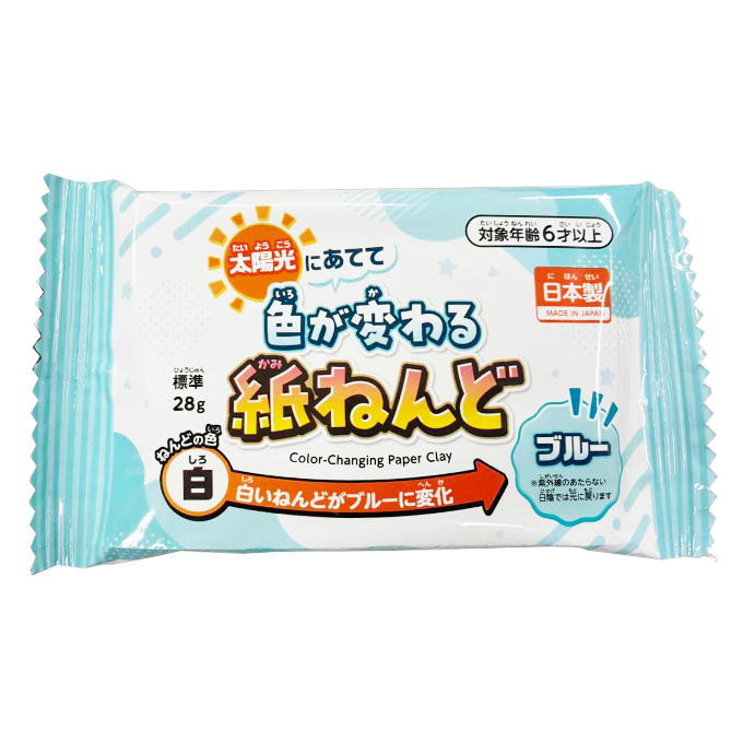 【まとめ買い】色が変わるかみねんど ブルー28g 0960/372797