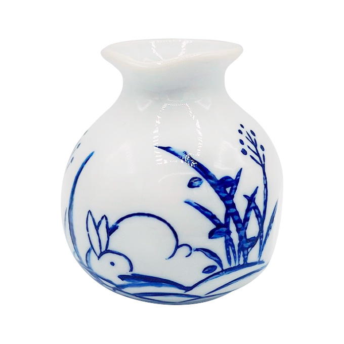 【まとめ買い】そば徳利 花うさぎ 1516/372938