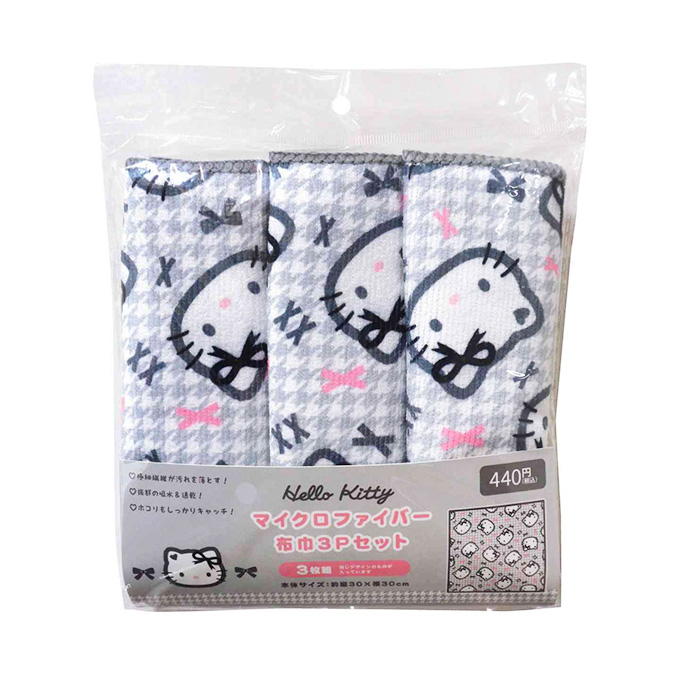 【まとめ買い】ハローキティ MF布巾3Pセット 0960/372966