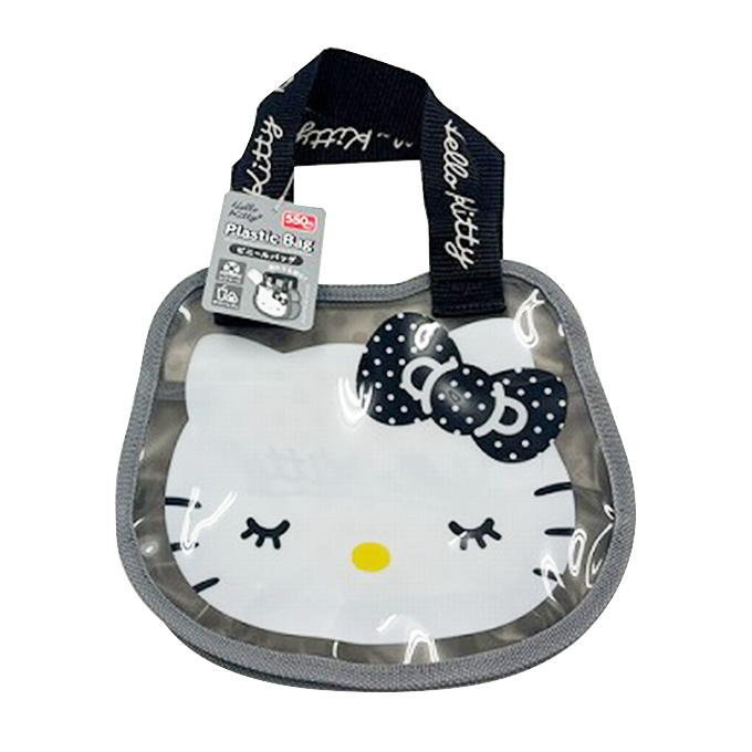 【まとめ買い】sanrio キティ 黒 クリアバッグ 0459/373141