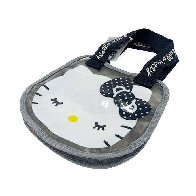 【まとめ買い】sanrio キティ 黒 クリアバッグ 0459/373141