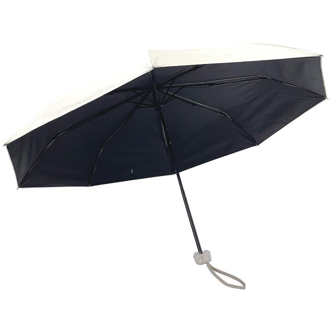 【まとめ買い】晴雨兼用折りたたみ傘50cmベージュ 1523/373906