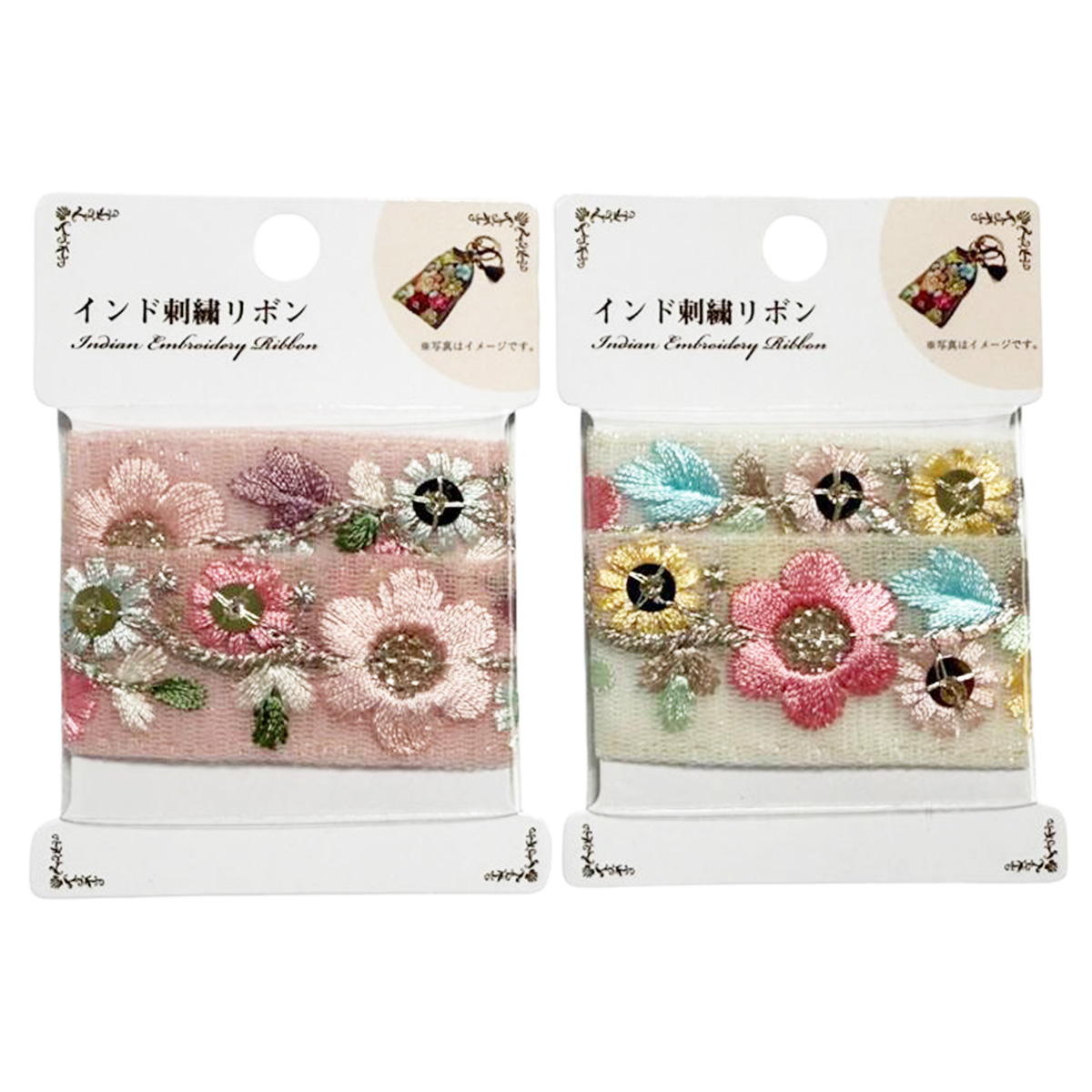 【まとめ買い】インド刺繍リボン 0890/373933