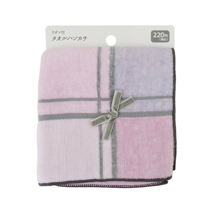 【まとめ買い】リボン付タオルハンカチ 0834/375163