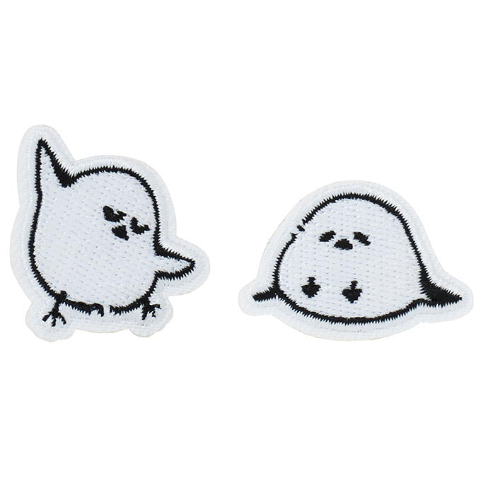 【まとめ買い】刺繍ピンバッジ シマエナガ柄 vol.2 0490/375172