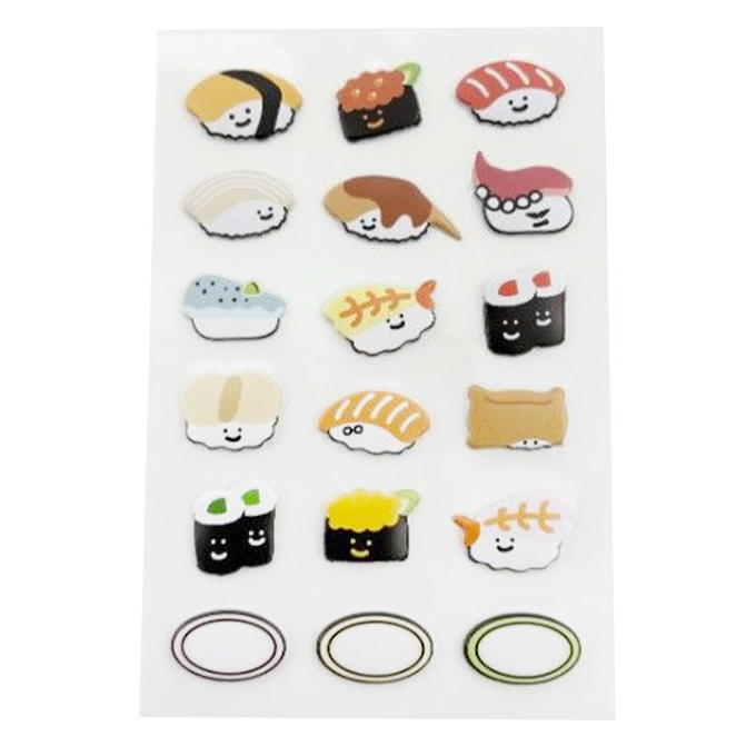 【まとめ買い】ぷっくりふわふわシール チームおすし 9001/375476
