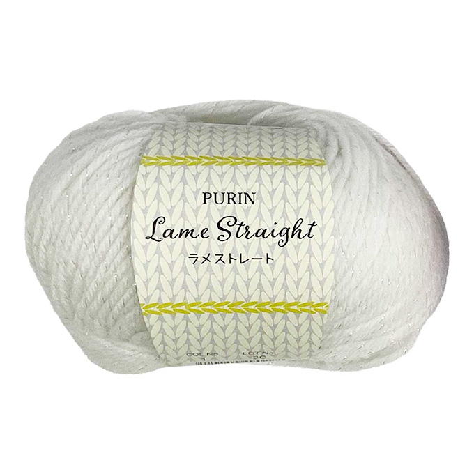 【まとめ買い】ラメストレート 毛糸 1 ホワイト 25g 1535/375791