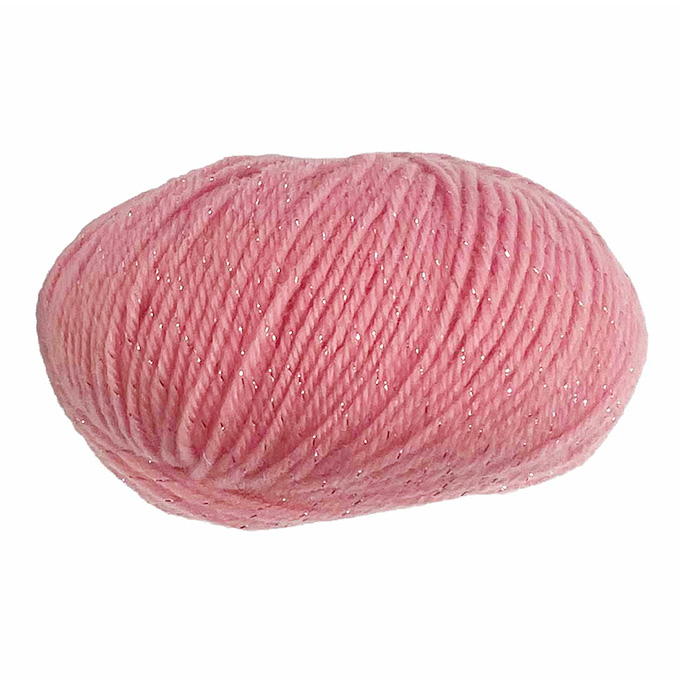 【まとめ買い】ラメストレート 毛糸 2 ピンク 25g 1535/375792